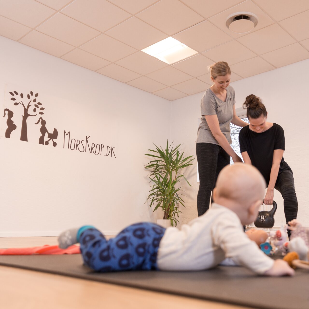 efterfødsel træning med baby Morskrop.