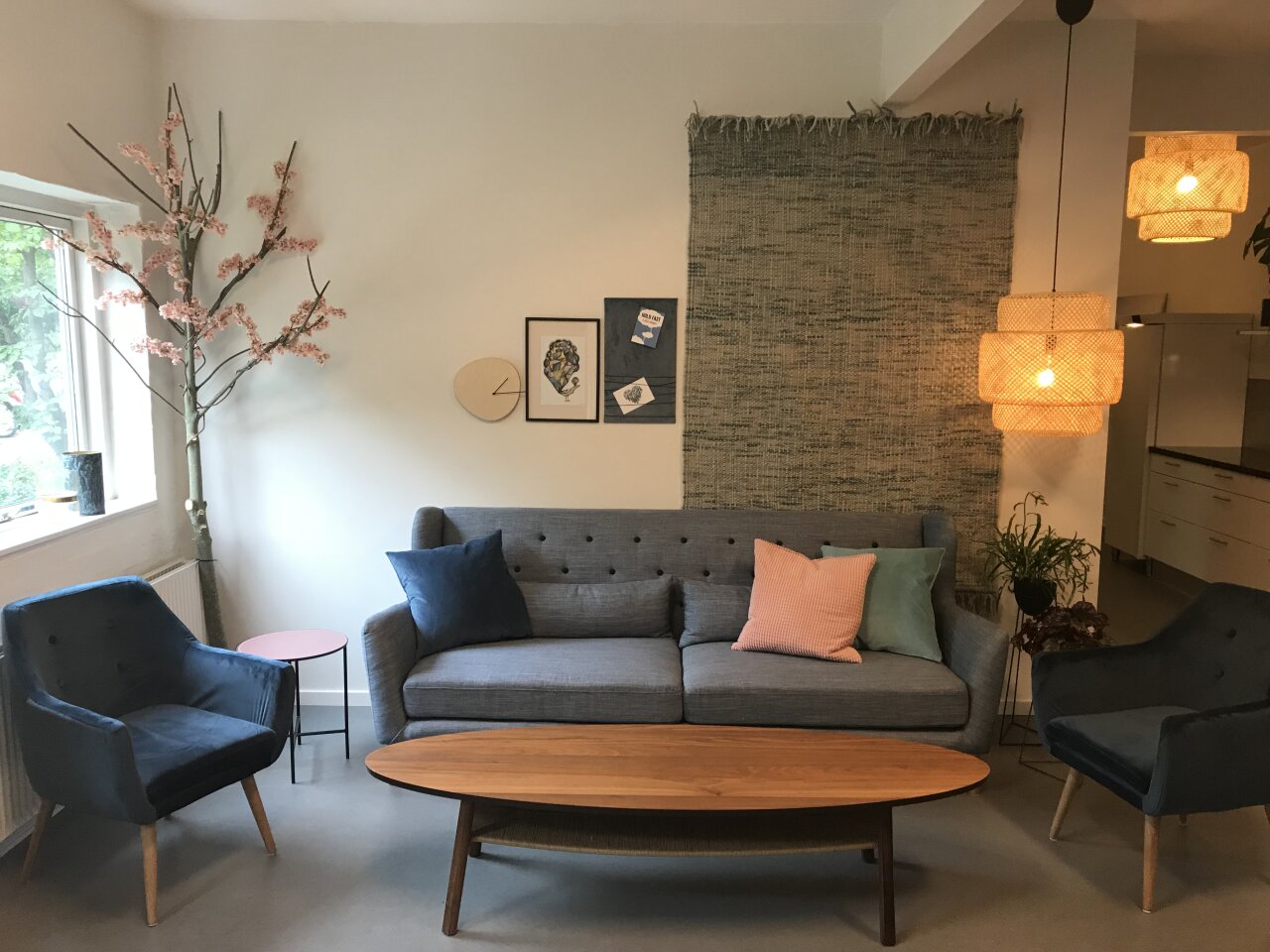 MorsKrop Odense venteværelse lounge klinik fysioterapi.