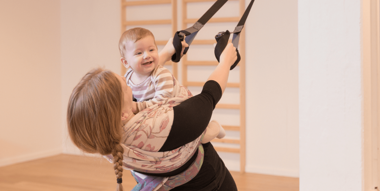 efterfødselstræning med baby.